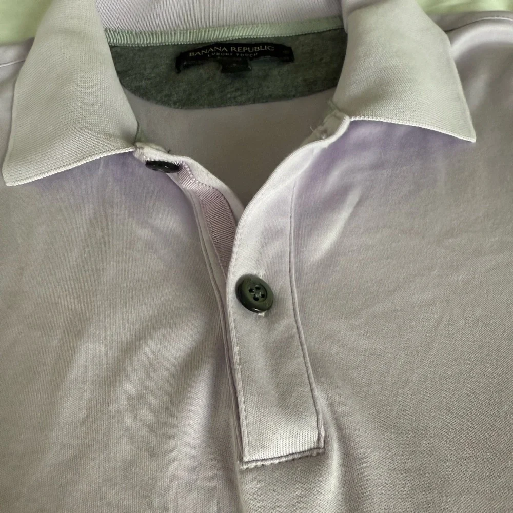 Men’s Banana Republic Luxury Touch Lavender Polo Shirt